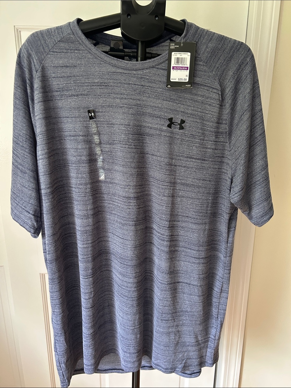 Under Armour UA Tiger Tech 2.0 SS Tech Tee Gray 2XL NWT